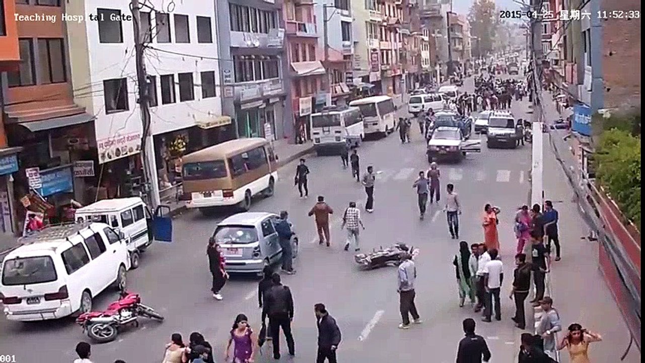 Nepal Earthquake   CCTV footage Teaching Hospital 25 April 2015  Historical Earthquakes