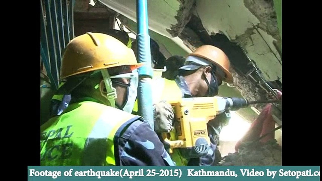 Earthquake in Nepal 2015, CCTV footage  Disastrous Earthquakes