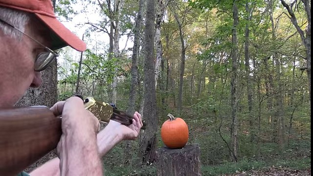 Pumpkin Carving with a Henry Rifle