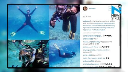 Sonakshi Sinha gets wet on her break