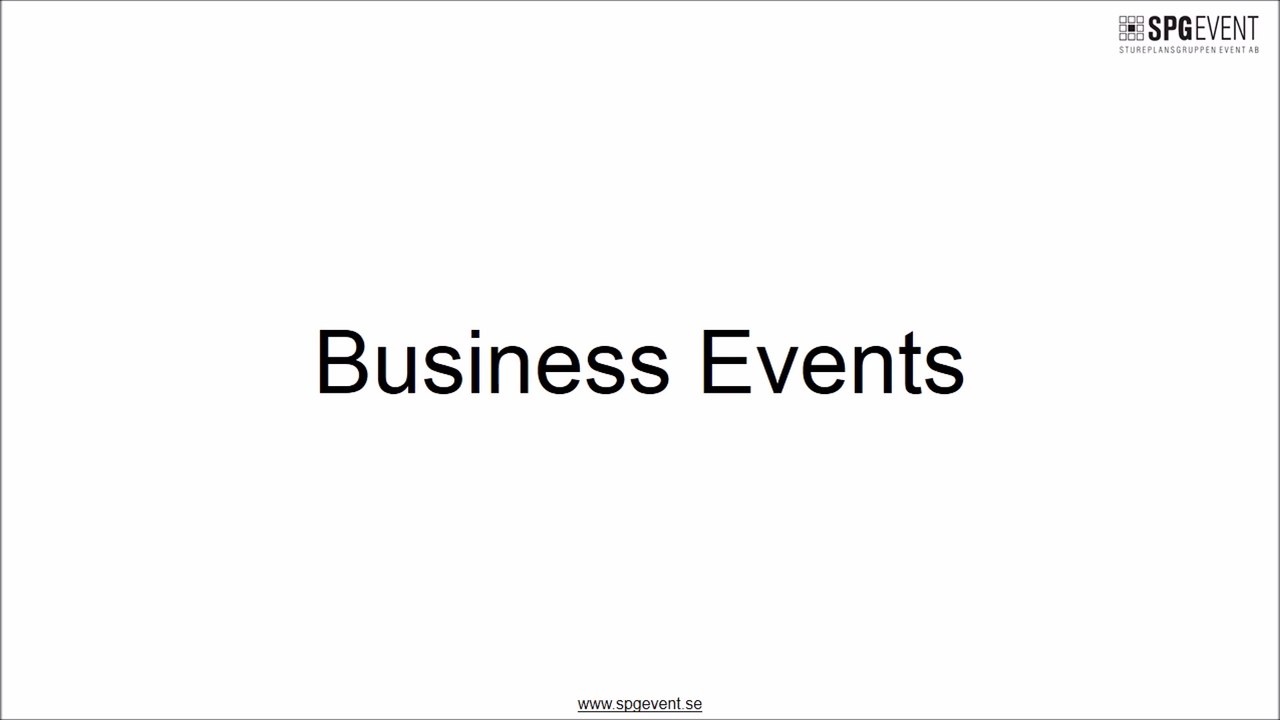 Business Events Organizer in Sweden