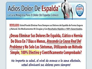 Adios Dolor De Espalda