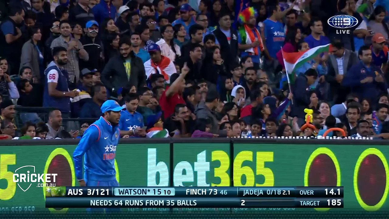 Jadeja intercepts Watson bullet