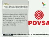 Venezuela: explosión en planta petrolera deja un trabajador herido