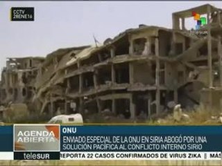 De Mistura llama a una solución pacífica en Siria