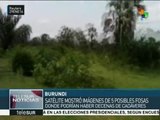 Burundi: satélite muestra cinco posibles fosas comunes con cadáveres