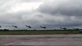The aerobatics of the Russian Mi-28 pilot \