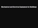 Mechanical and Electrical Equipment for Buildings  Free Books