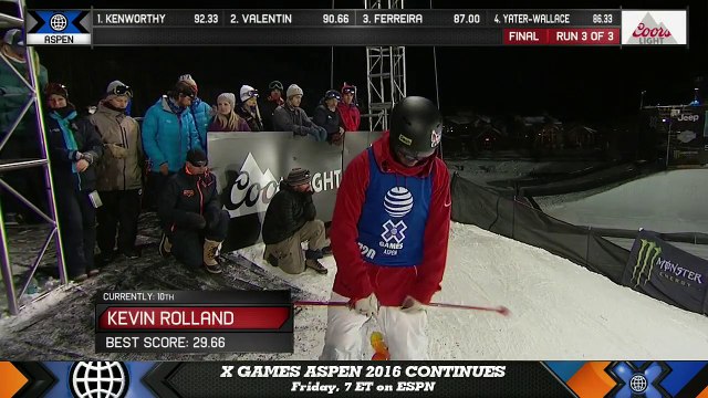 Kevin Rolland SuperPipe X-Games 2016
