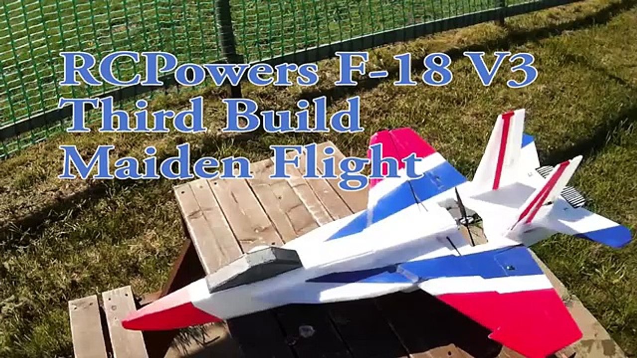 RCPowers F-18 V3 Maiden Flight