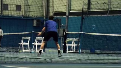 Behind the scenes for Murray and Raonic's pre-match practice _ Australian Open 2016