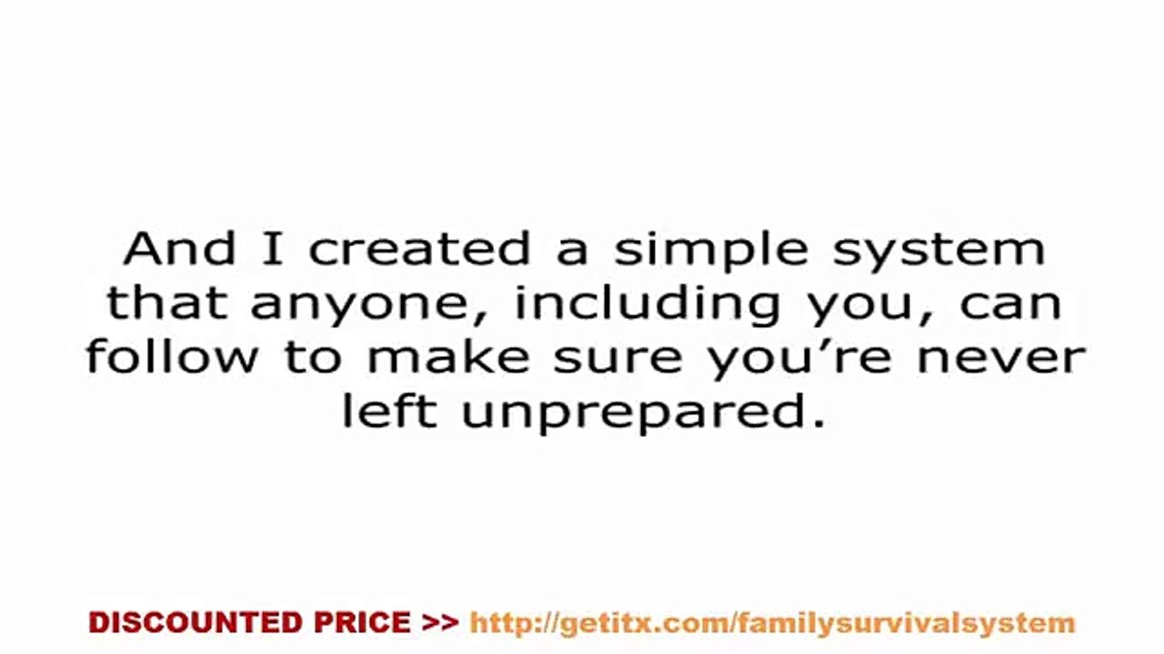 [DISCOUNTED PRICE] Family Survival System Review - A Unique Guide to Survival