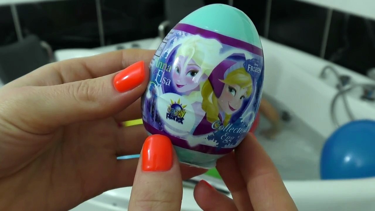 ✿ FROZEN Ванная и Шарики с Сюрпризом Игрушки в Шарах Balloons Surprise toys unboxing