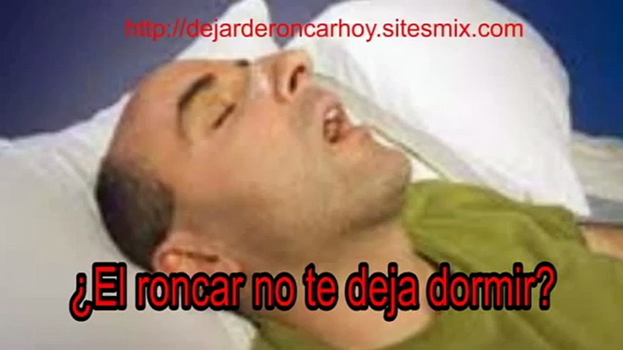 QUE HACER PARA DEJAR DE RONCAR HOY MISMO