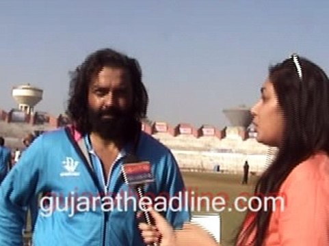 Bobby Deol actor visits Ahmedabad for Mumbai Heroes CCL 6 match