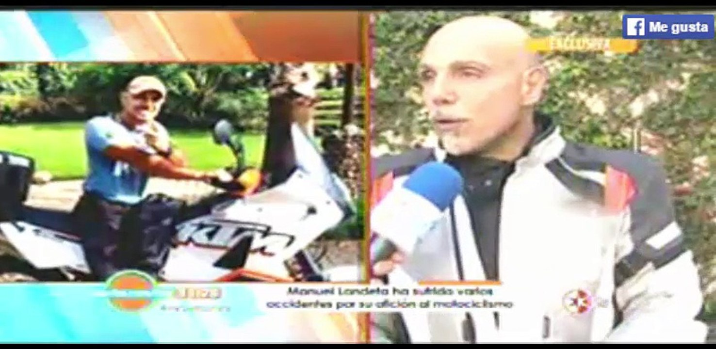 MANUEL LANDETA en moto esto conto!