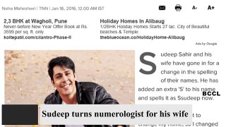 Sudeep turns numerologist for his wife