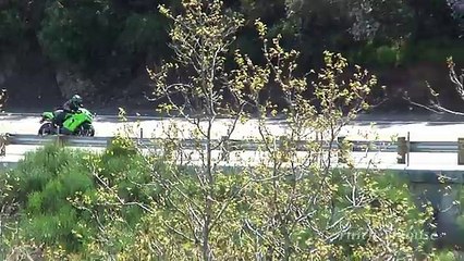 Motorcycle Crashes in Front of CHP