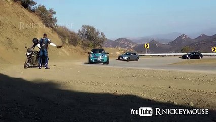 Panic Brake Lowside Motorcycle Crash