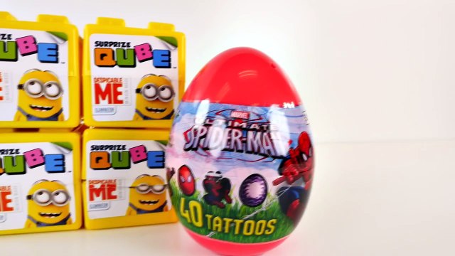 NEW Surprize Cubes Despicable Me Qube Spiderman Teenage Mutant Ninja Turtles Surprise Eggs DCTC Toys