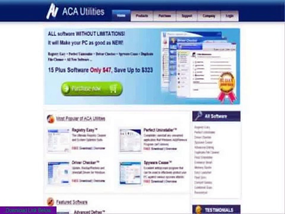 Aca Utilities Registry Cleaner Review