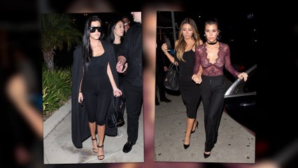 Kourtney Kardashian sans soutien-gorge dans un club à Hollywood