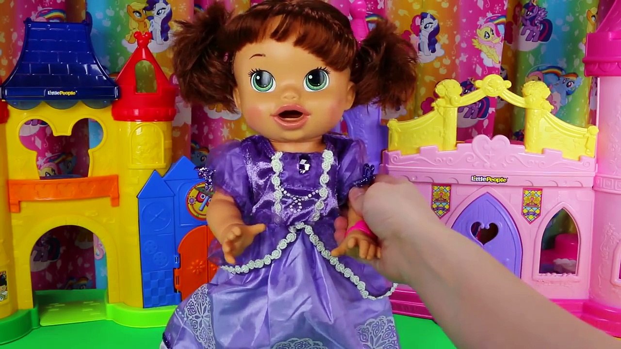 Sofia the First Custom Baby Alive Doll Eats Play-Doh Poops Blind Bags Surprise Toys