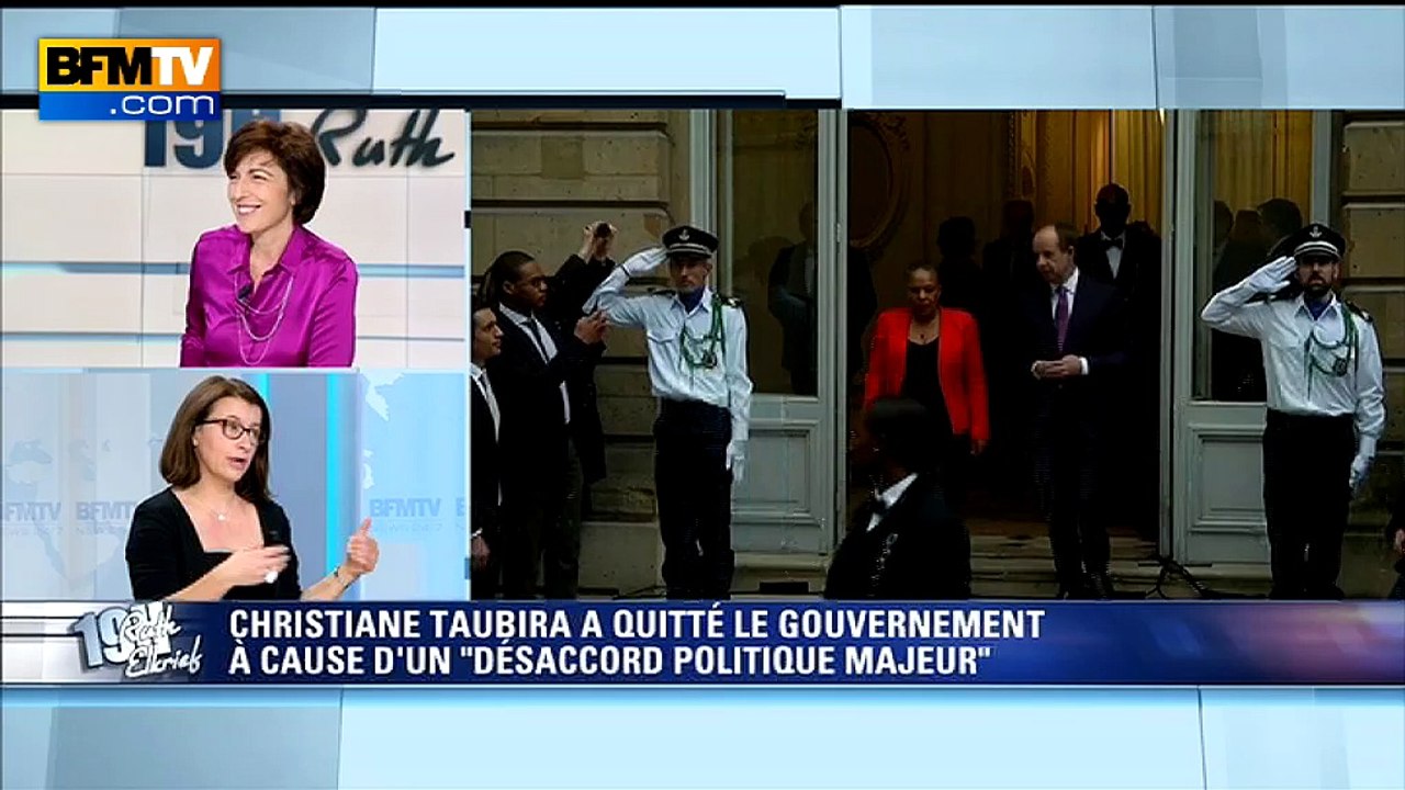 Cécile Duflot: Christiane Taubira n'est pas "une concurrente" mais un "modèle"