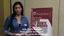 Testimonio Participante Seminario Abre Tu Mente Al Dinero - Aida María Romero - Cali
