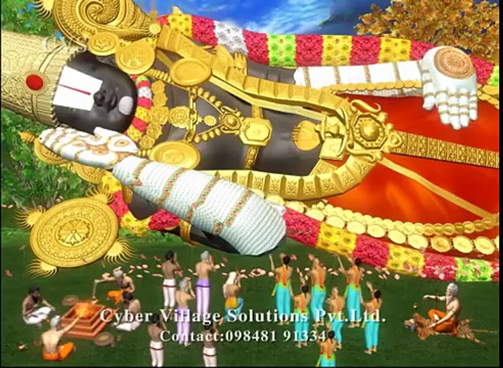 Srinivasa Govinda 3 -Sri Venkatesam Sri Srinivasam Manasa Smarami 3D Animation Vishnu Bhajan Songs