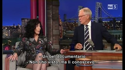 Cher al David Letterman 24 09 2013 (sub ita) Part 2