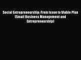 Social Entrepreneurship: From Issue to Viable Plan (Small Business Management and Entrepreneurship)