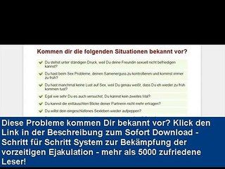 vorzeitiger samenerguss dauer - mehr als 5000 leser können nicht irren