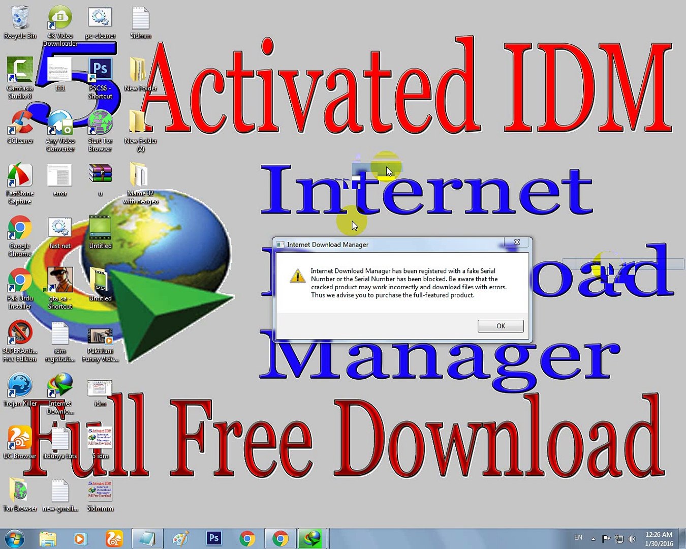 ⁣how to remove internet download manager fake serial key error