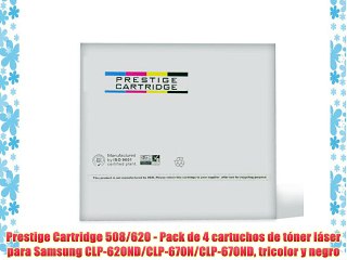 Prestige Cartridge 508/620 - Pack de 4 cartuchos de t?ner l?ser para Samsung CLP-620ND/CLP-670N/CLP-670ND