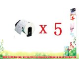 UCI BP DK22205 [ 5 Roll WITH FRAME ] Non OEM Compatible white standard direcci??n etiqueta