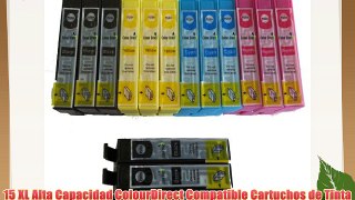 15 XL Alta Capacidad ColourDirect Compatible Cartuchos de Tinta Para Epson TrabajoParace WF-2010W