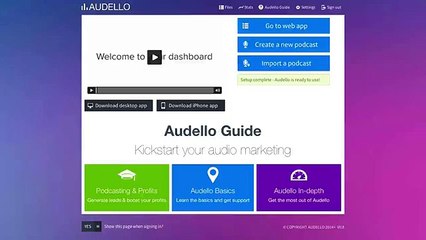 How To Create A Brand New Podcast In Audello