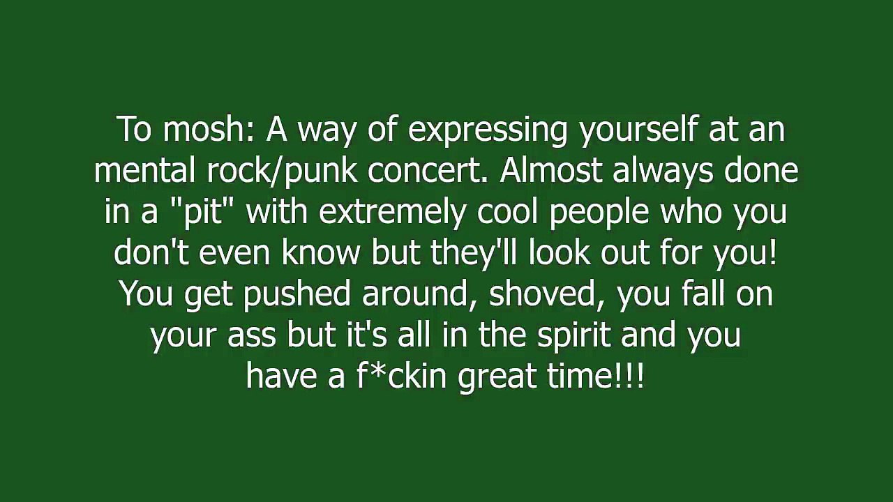 Mosh meaning and pronunciation
