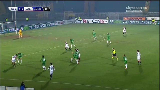 1-1 Gianni Munari Goal Italy Serie B - 29.01.2016, AS Avellino 1-1 Cagliari Calcio