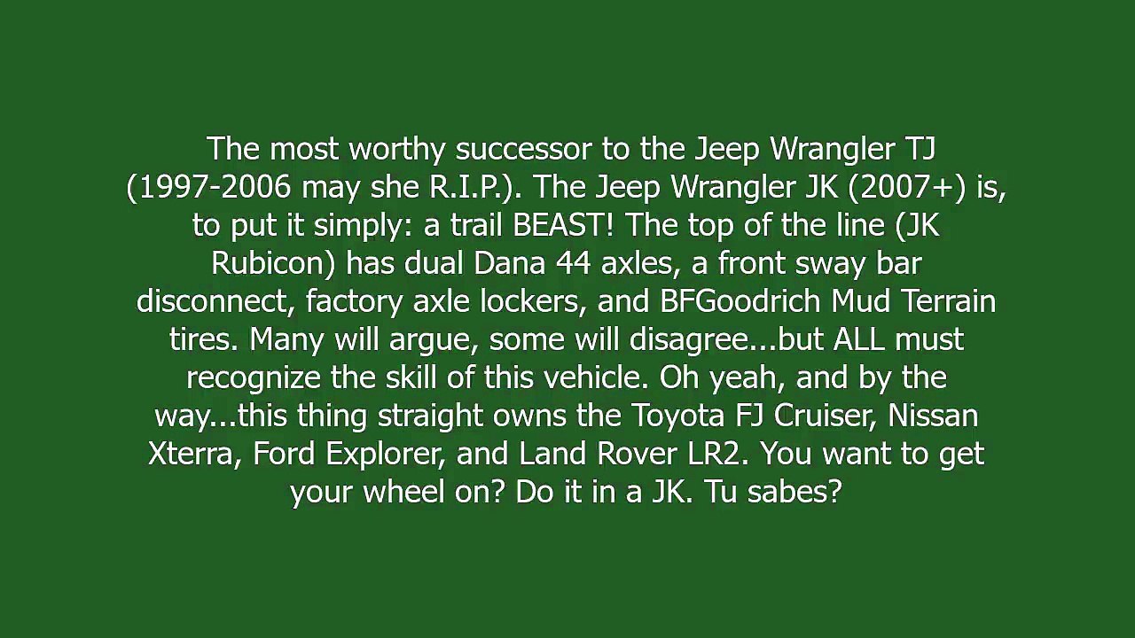 JK Wrangler meaning and pronunciation