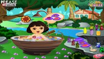 Dora Cute Bathing Game for kids girls cartoon # Play disney Games # Watch Cartoons