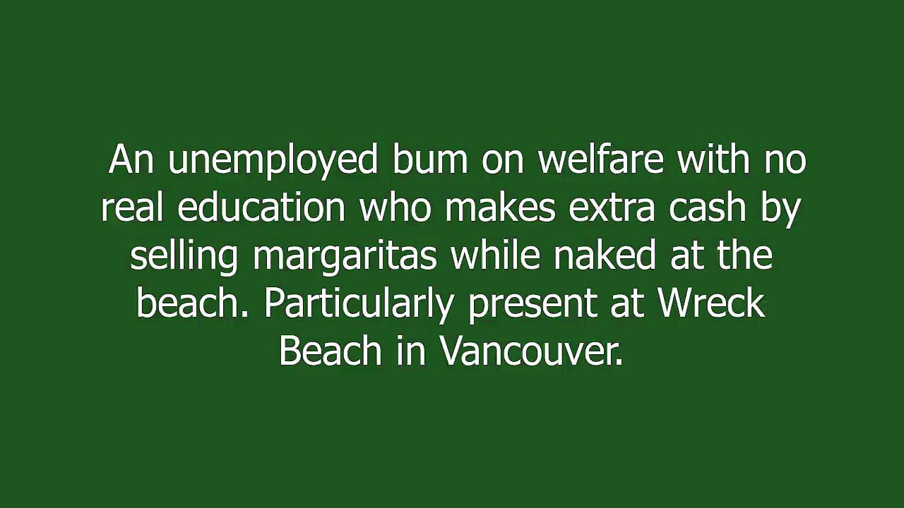 beach bum meaning and pronunciation