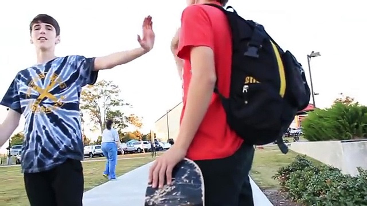 Crazy Lady at Skatepark