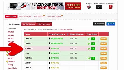 Auto Binary Signals (Perfect Match) Video 1 Live Trading - October 19th 2015