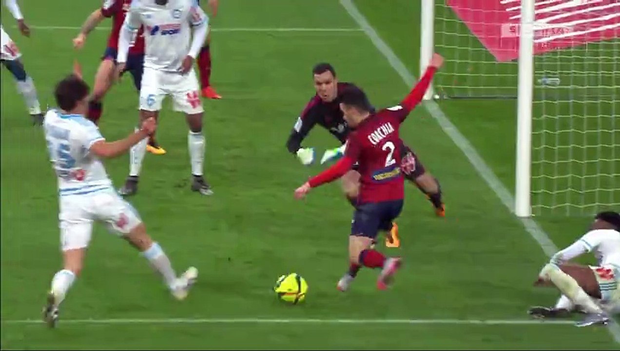 0-1 Sébastien Corchia Goal France  Ligue 1 - 29.01.2016, Olympique Marseille 0-1 Lille OSC