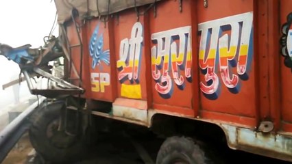 30 Vehicles Road Crash in a Row on Highway 10 Haryana, India