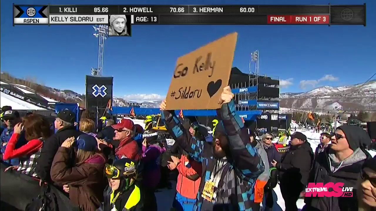X-Games 2016 - Ski Slopestyle - Kelly Sildaru s'impose à 13 ans !!