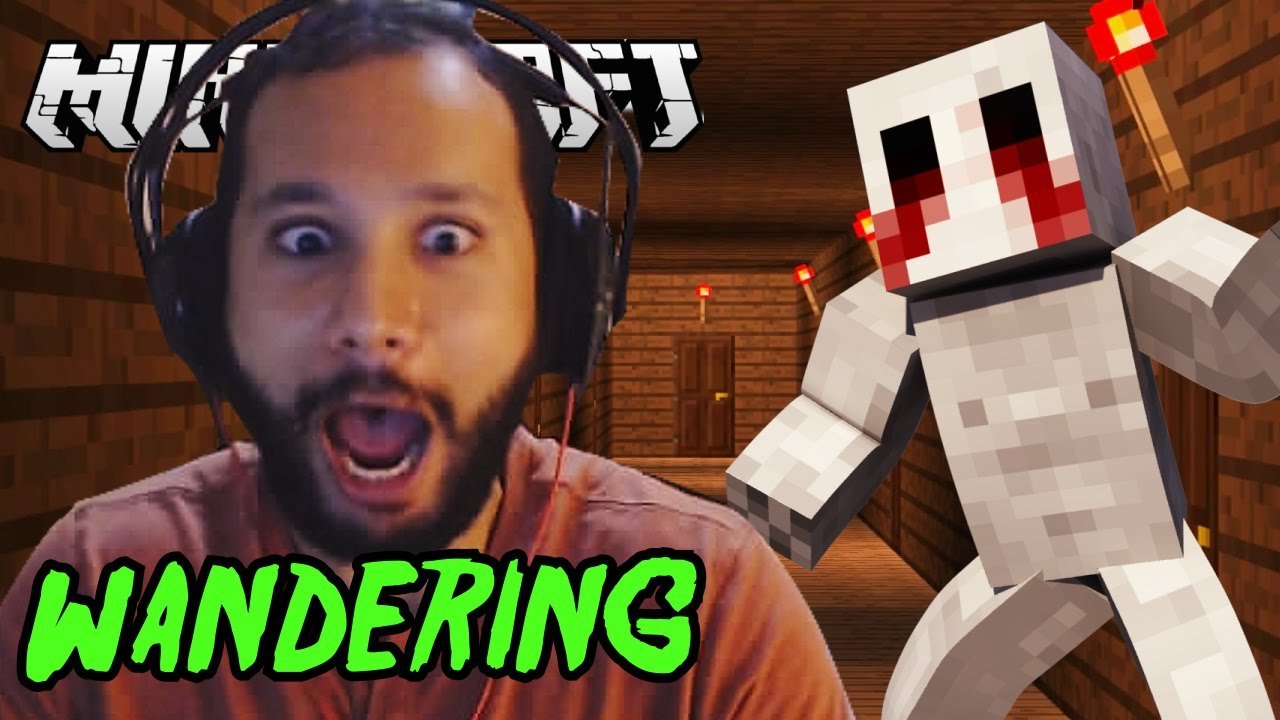 Minecraft WANDERING Custom Horror map AWESOME Jump Scares NikNikamTV