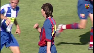 Spectacular exhibition by Lionel Messi in a 2004/05 Barça B derby